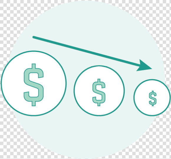 Reduce Costs Green Illustration Transparent   Circle  HD Png DownloadTransparent PNG