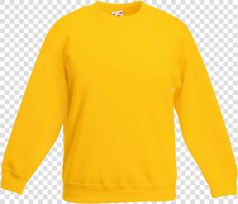 Fruit Of The Loom Yellow Sweatshirt  HD Png DownloadTransparent PNG