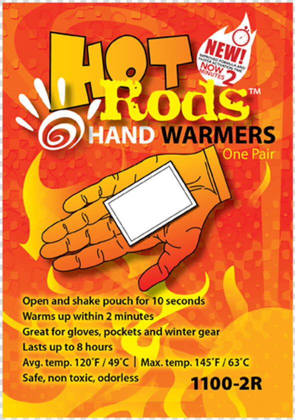 Occunomix 1100 Hot Rods Hand Warmers Available In 5   Hot Rods Hand Warmers  HD Png DownloadTransparent PNG