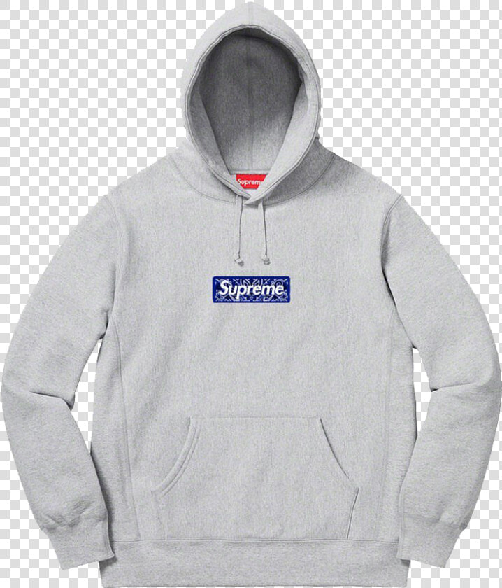 Image Of Supreme Bandana Box Logo Hooded Sweatshirt  HD Png DownloadTransparent PNG