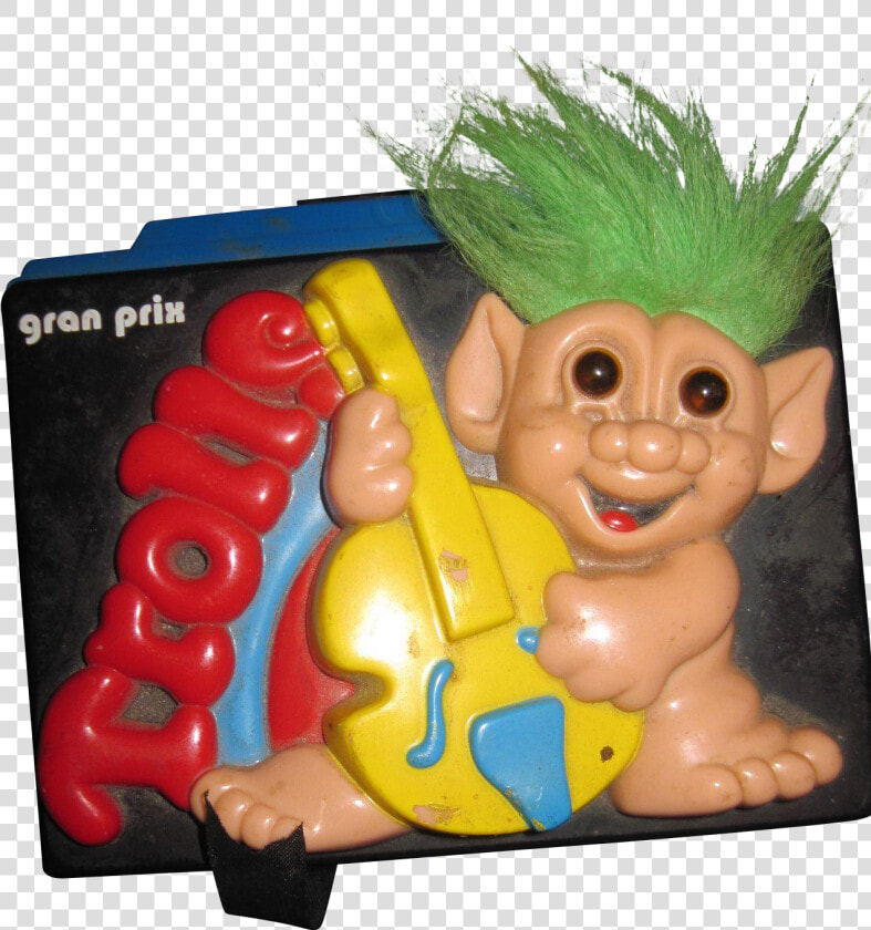 Vintage Gran Prix Troll Tape Recorder   Bridge Troll Playing Guitar  HD Png DownloadTransparent PNG