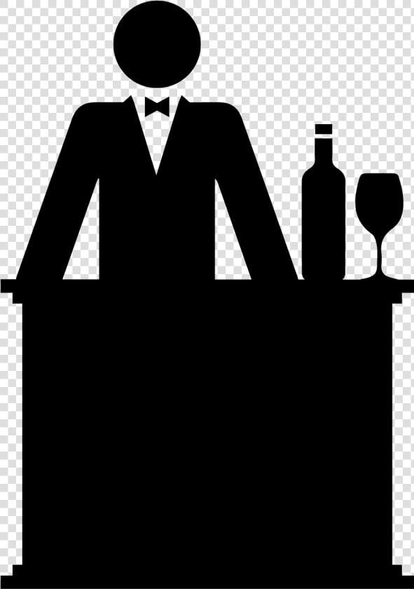 Bar Service Silhouette    Silhouette Bartender Png  Transparent PngTransparent PNG