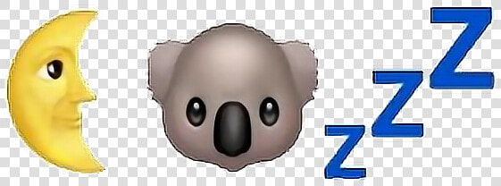  emoji  tumblr  koala  moon  zzz  aesthetic freetoedit   Koala  HD Png DownloadTransparent PNG