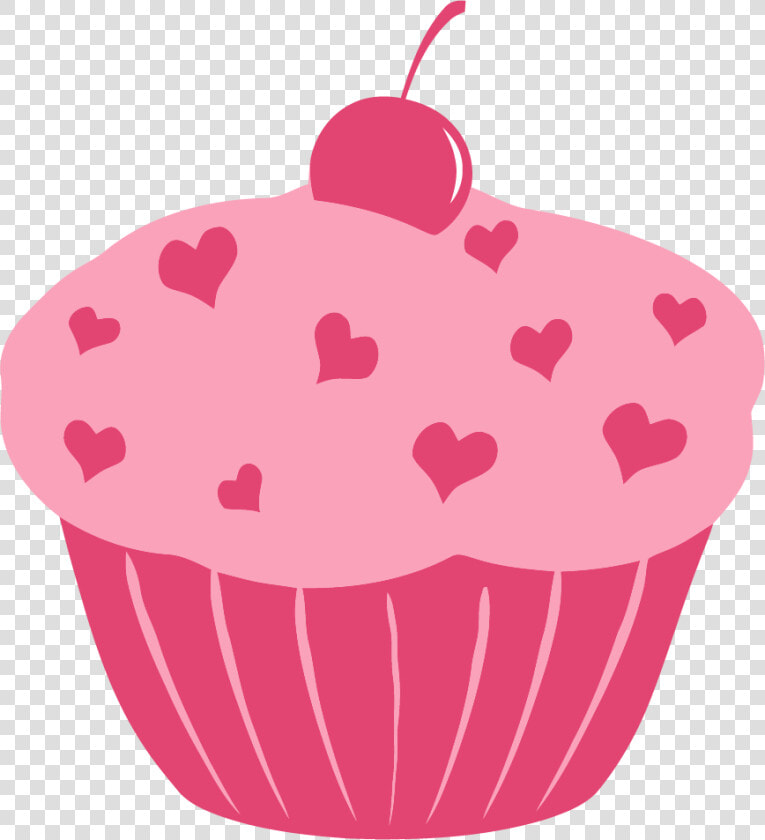 Heart Cupcake Clipart Png   Pink Cupcake Clipart  Transparent PngTransparent PNG