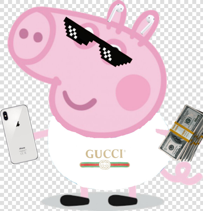  peppapig  rich  gucci  georgepig   George Pig  HD Png DownloadTransparent PNG