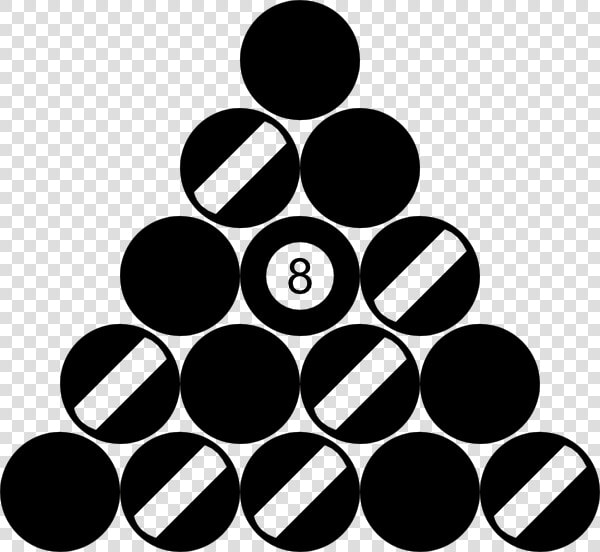 Pool Ball Rack Svg Clip Arts   Pack Pool Table Balls  HD Png DownloadTransparent PNG