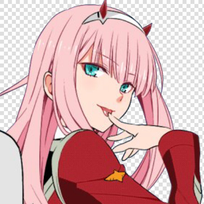  sticker  zerotwo  anime  animegirl  pink  aesthetic   Cartoon  HD Png DownloadTransparent PNG