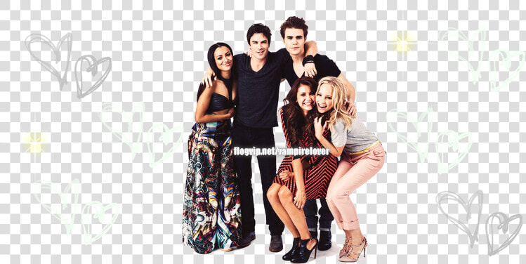 Vampire Diaries Cast Hd  HD Png DownloadTransparent PNG