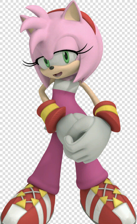 Amy Rose Sonic Free Riders Flirty   Sonic Free Riders Amy  HD Png DownloadTransparent PNG