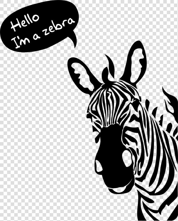 Cute Zebra Wallpapers   Black And White Mural Saying  HD Png DownloadTransparent PNG