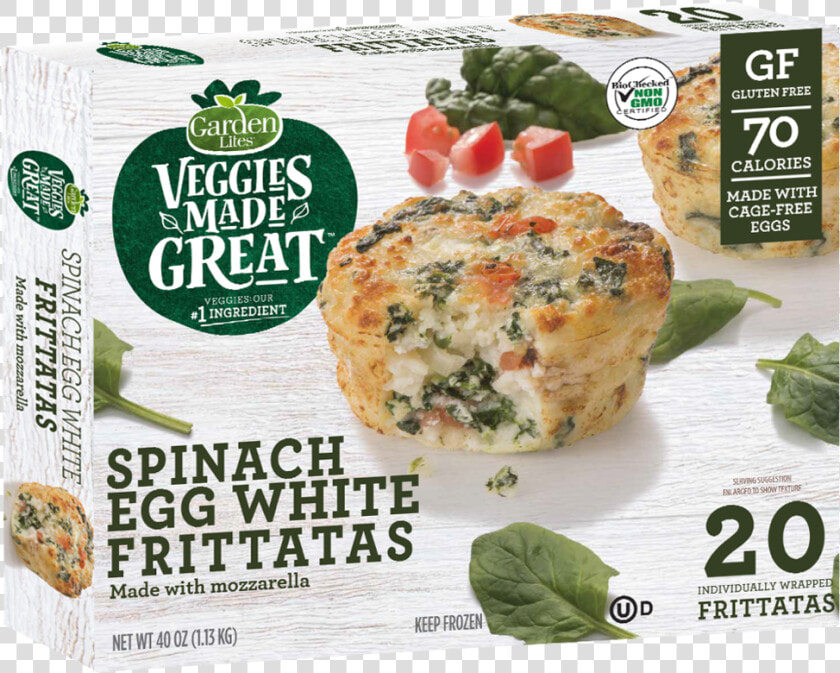 3d Frittataeggwhite Costco Cagefree20ct011019   Garden Lites Spinach Egg White Frittata  HD Png DownloadTransparent PNG