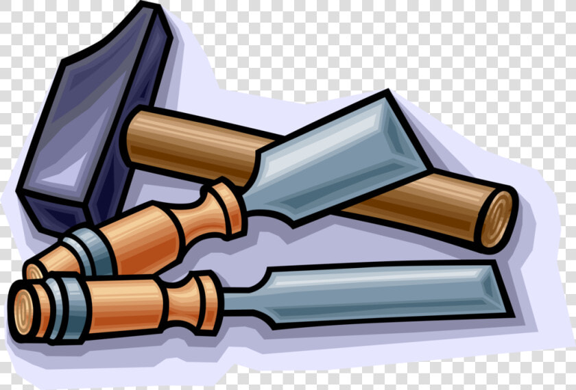 Vector Illustration Of Carpentry And Woodworking Wood   Hammer Und Meißel Clipart  HD Png DownloadTransparent PNG