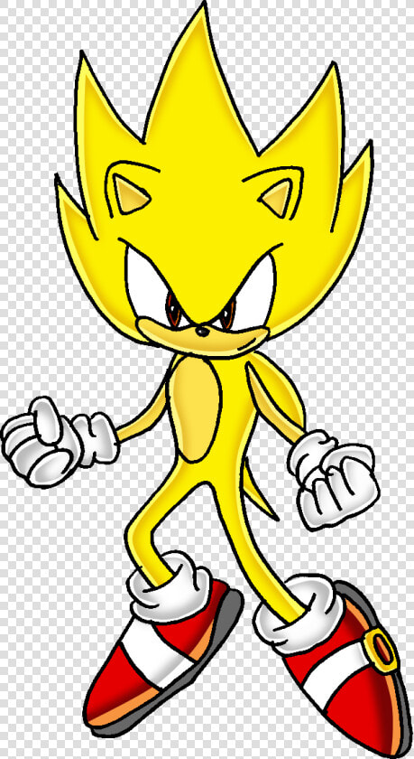 Super Sonic The Hedgehog Project   Drawing Super Sonic The Hedgehog  HD Png DownloadTransparent PNG