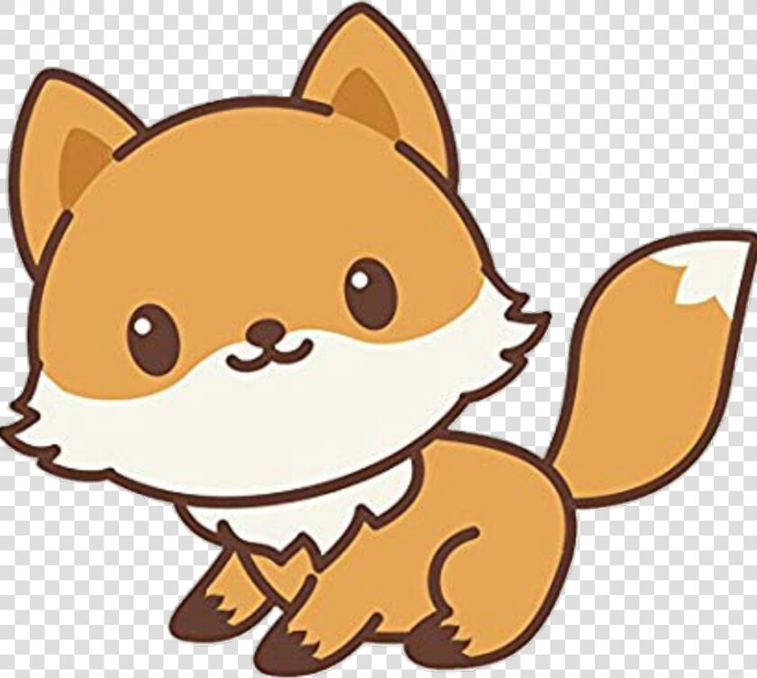  fox  kawaii  kawaiifox  cute  cutefox  cartoon  cartoonfox   Cute Fox Drawing  HD Png DownloadTransparent PNG