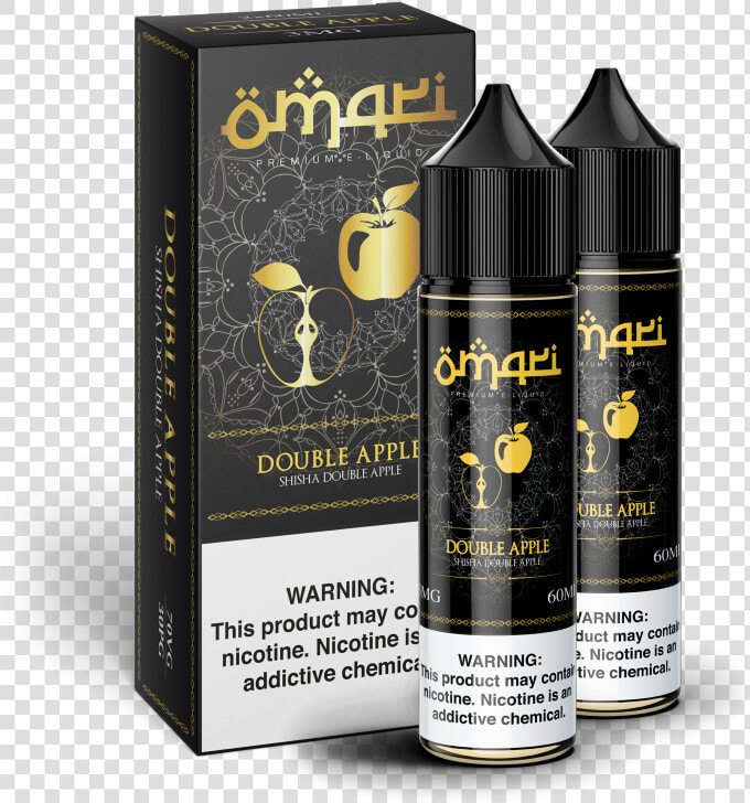 Double Apple Shisha 120ml   Omari Desert Knight E Juice  HD Png DownloadTransparent PNG