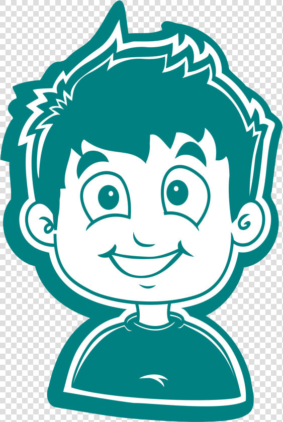 Smiling Boy White For T shirt Clip Arts   Young Boy Clipart  HD Png DownloadTransparent PNG