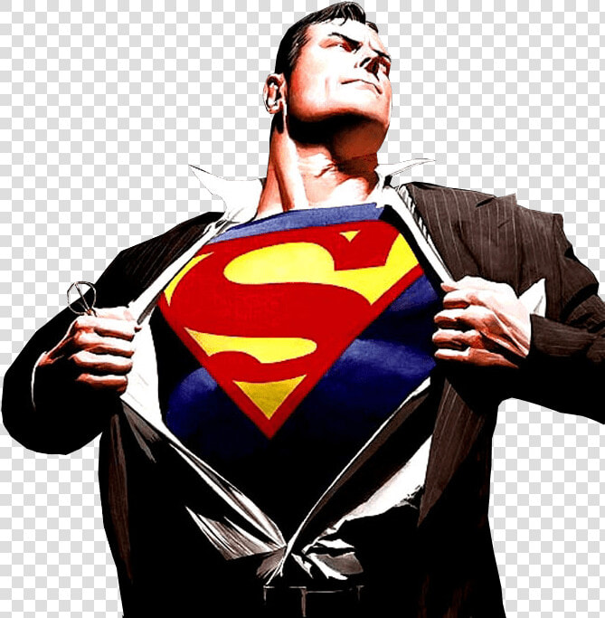 Superman Shirt Open Clark Kent Inside Pop Culture   Alex Ross Superman  HD Png DownloadTransparent PNG