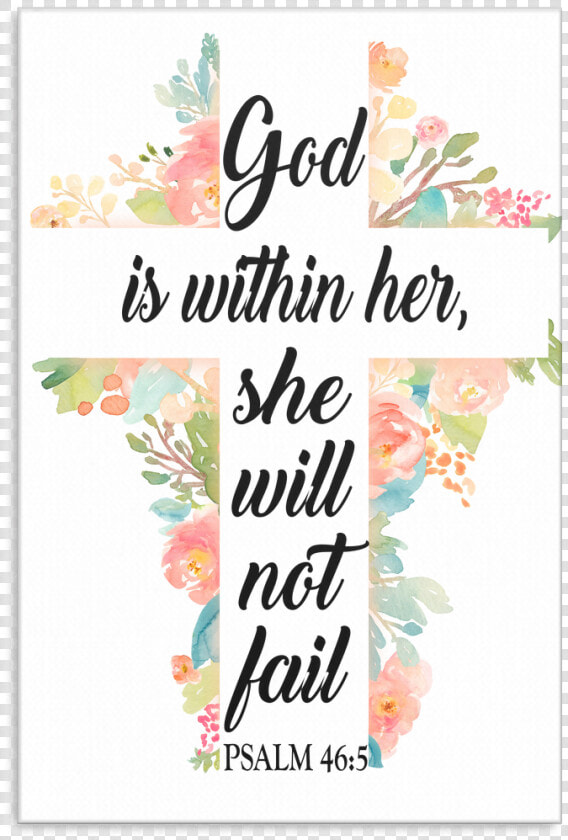 Clip Art God Is Within Her She Will Not Fail   God Is Within Her She Will Never Fail  HD Png DownloadTransparent PNG