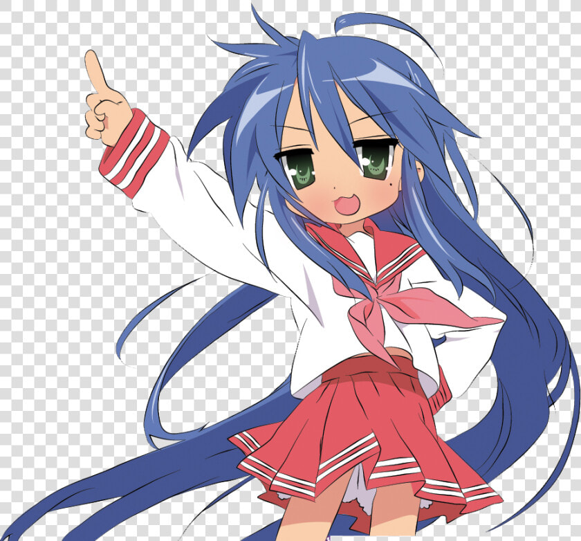 Hair fictional Character artwork black Hair   Lucky Star Sexy Konata  HD Png DownloadTransparent PNG