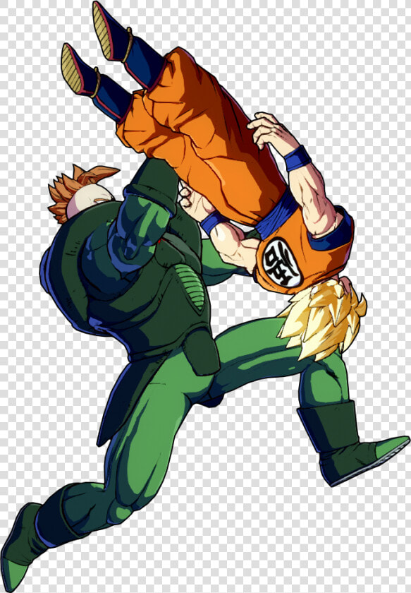 Android 16 Dunking Goku  HD Png DownloadTransparent PNG