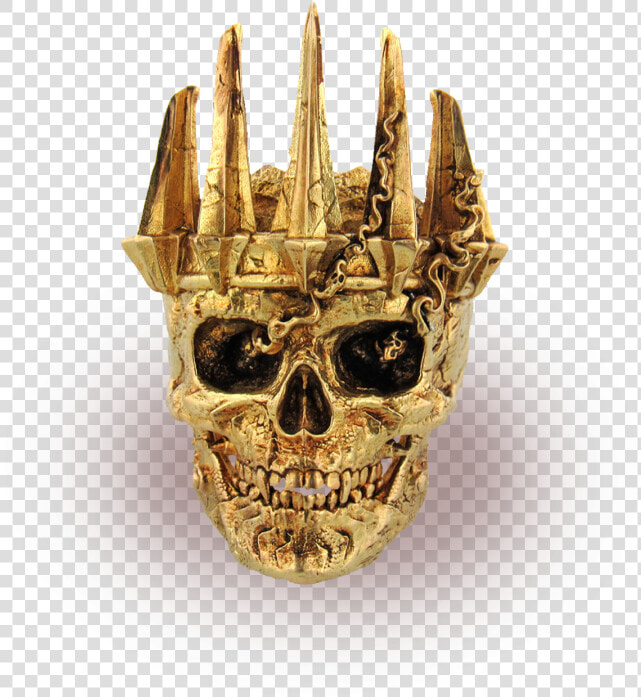 18kt Gold Deathknight Ring Front 1512x   Death saves   Golden Ring Front Png  Transparent PngTransparent PNG