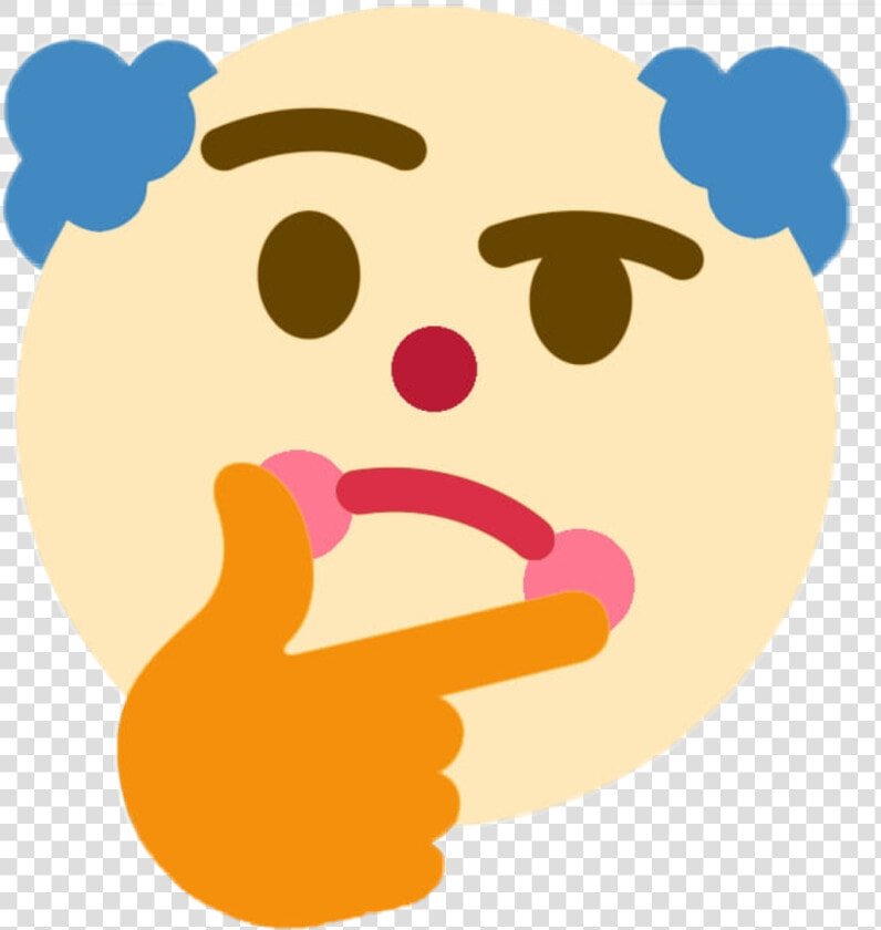  emojis  meme  dank  clown   Discord Thinking Emoji Png  Transparent PngTransparent PNG