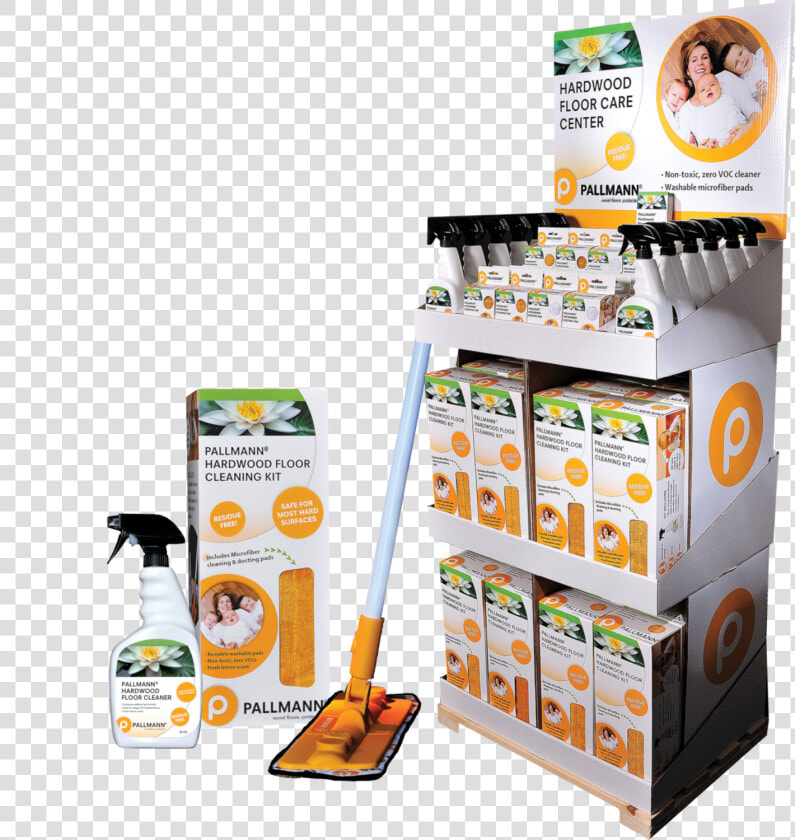 Pallmann Hardwood Floor Care Center Display   Carton  HD Png DownloadTransparent PNG