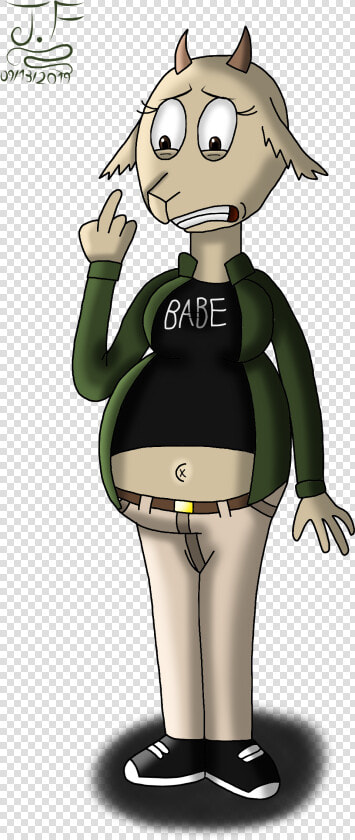 Random Tubby Goat Girl   Cartoon  HD Png DownloadTransparent PNG