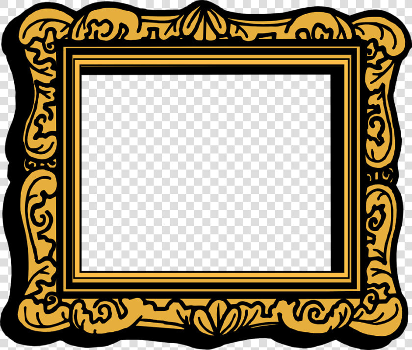 Empty Picture Frame   Transparent Picture Frame Cartoon  HD Png DownloadTransparent PNG