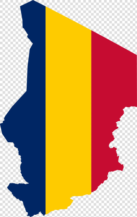 Angle yellow graphic Design   Chad Map And Flag  HD Png DownloadTransparent PNG