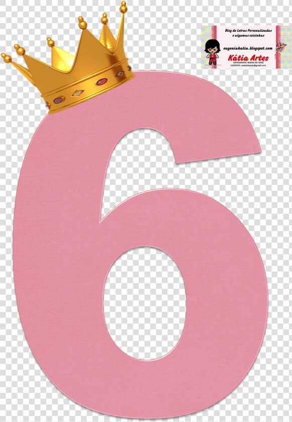 Numero 6 Con Corona Png  Transparent PngTransparent PNG