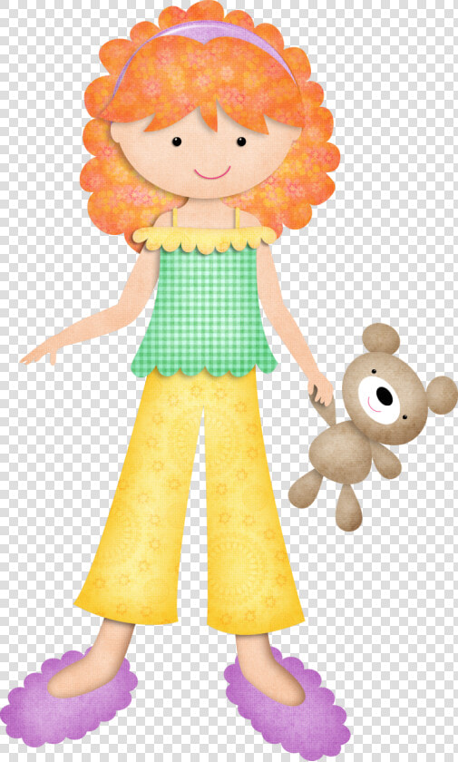 Clipart Girl Sleeping Bag   Pyjamas Clipart Girls  HD Png DownloadTransparent PNG