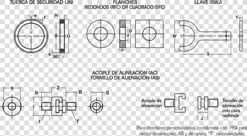 Catia Drawing Pinion   Quitar Jam Nut Pfa 112  HD Png DownloadTransparent PNG