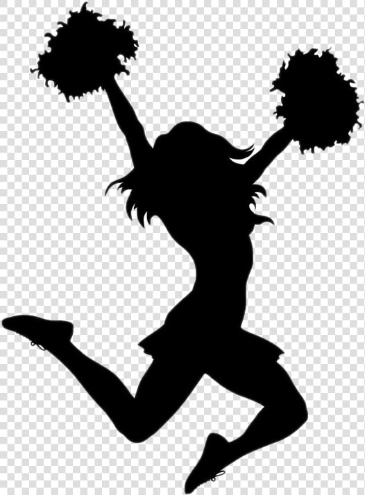 Cheerleader Silhouette Png   Cheerleading Transparent Background  Png DownloadTransparent PNG