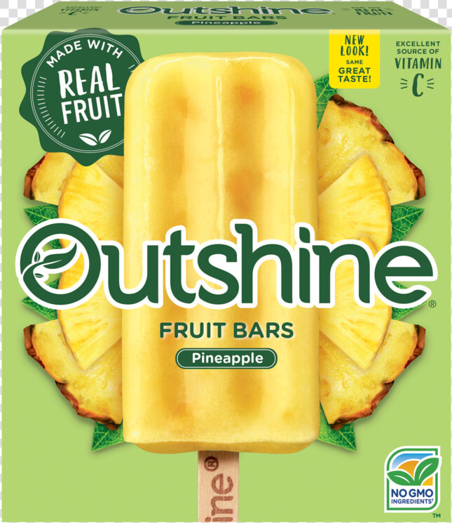 Outshine Pineapple Fruit Bars   Outshine Bars  HD Png DownloadTransparent PNG