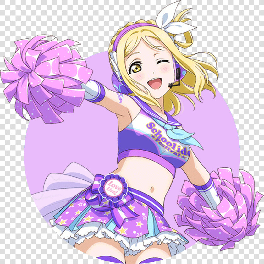 Love Live Photo Edits  Cheerleader Mari Icons   Mari Ohara Transparent Cards  HD Png DownloadTransparent PNG