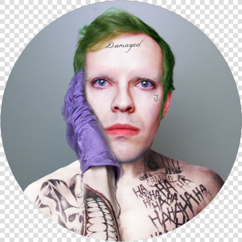 Transparent Idubbbz Face Png   Joker With Tattoos  Png DownloadTransparent PNG