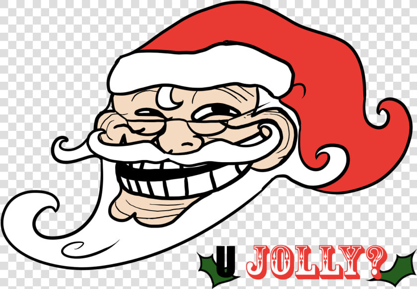 Jolly Santa Claus Facial Expression Santa Claus Fictional   Santa Claus Troll Png  Transparent PngTransparent PNG