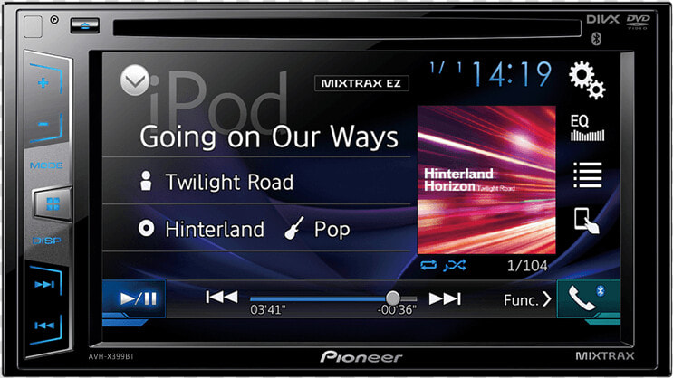 Avh X399bt   Pioneer Dvd Player For Car  HD Png DownloadTransparent PNG