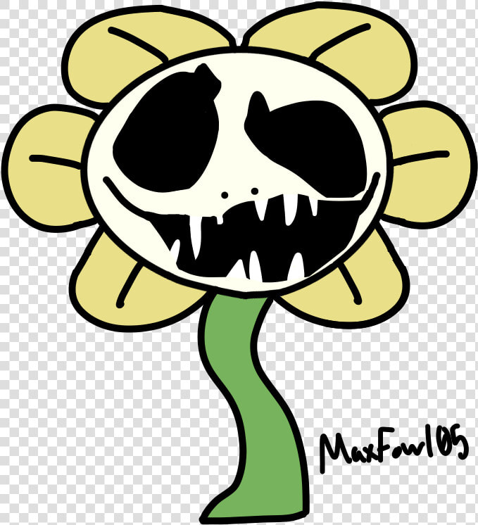 Creepy Flowey Face Art  HD Png DownloadTransparent PNG