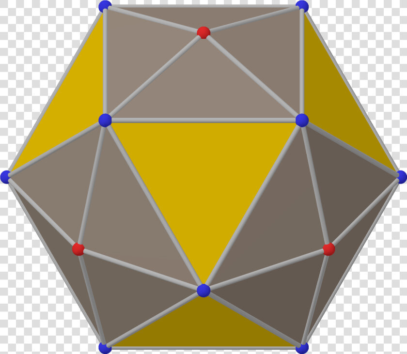 Polyhedron Chamfered 6 Dual From Yellow   Triangle  HD Png DownloadTransparent PNG