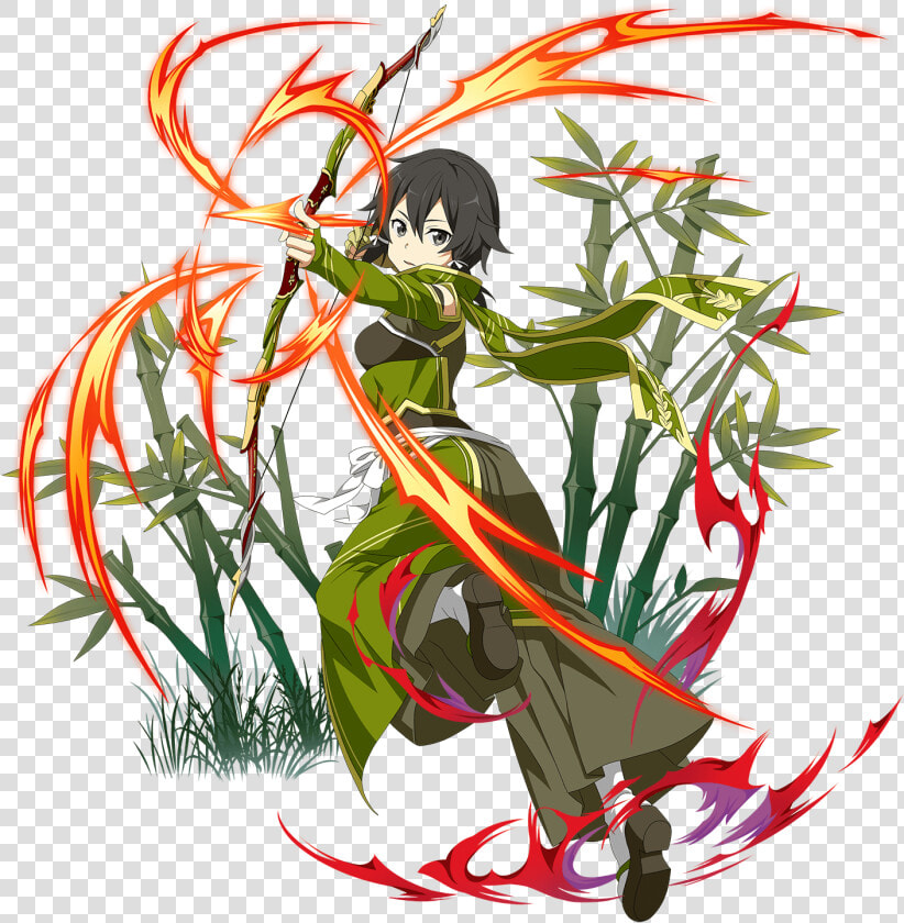  red Flash Divine Archer  Sinon Sao Ggo  Sword Art   Red Flash Divine Archer Sinon  HD Png DownloadTransparent PNG