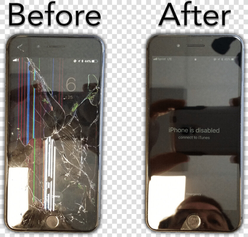 Hotshot Iphone Repair Columbia Mo   Broken Iphone Screen Before And After  HD Png DownloadTransparent PNG