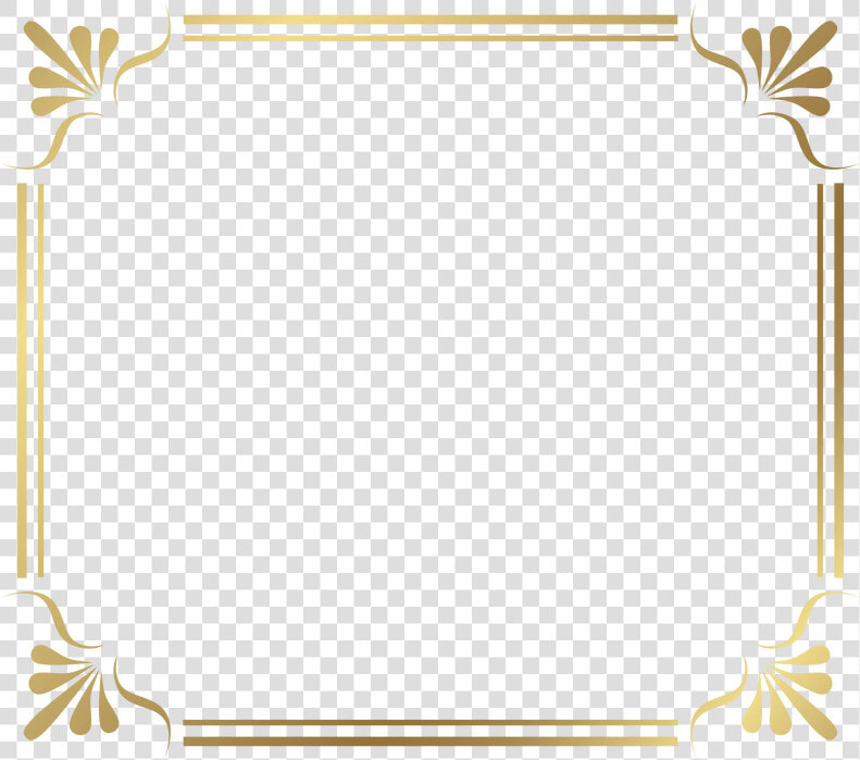 Transparent Fantasy Border Png   Gold Page Border Png  Png DownloadTransparent PNG