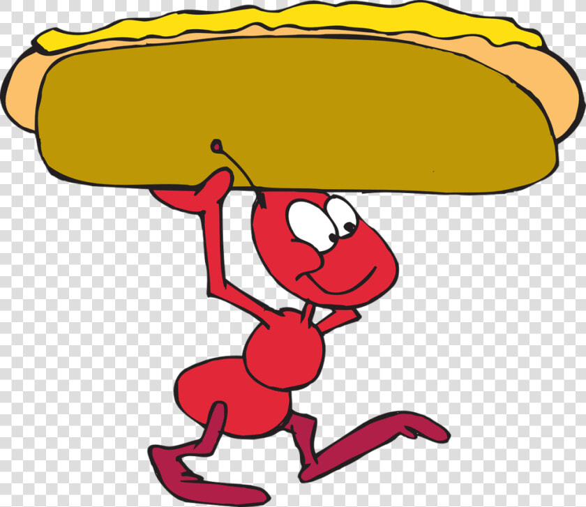 Ant  Red  Carrying  Food  Heavy  Hard Work  Working   Ant Carry Food Clipart  HD Png DownloadTransparent PNG