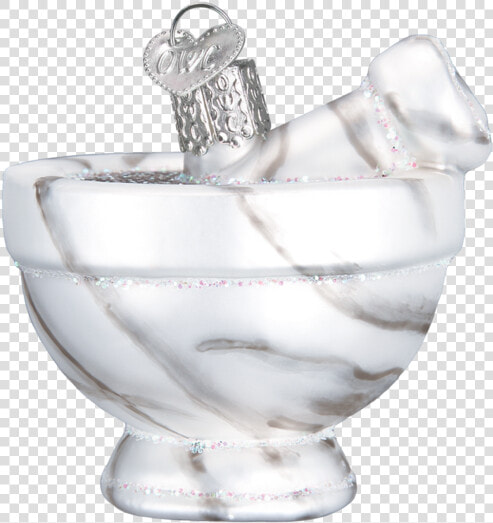 Mortar  amp  Pestle Ornament   Ceramic  HD Png DownloadTransparent PNG