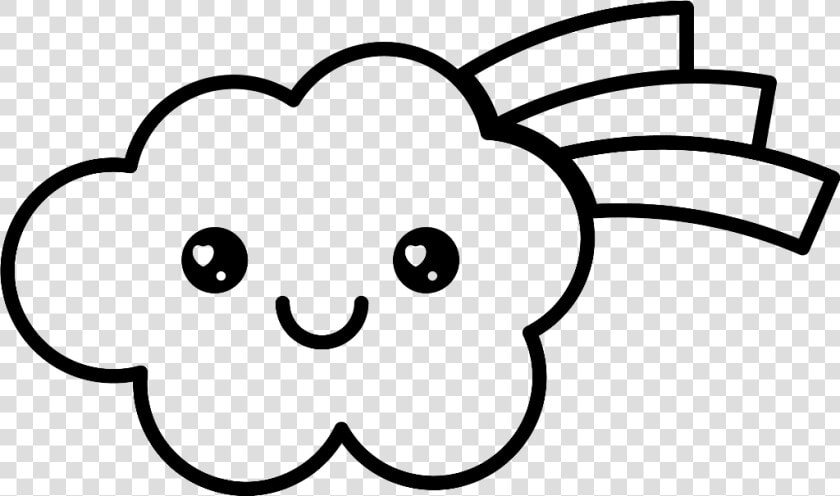  kawaii  outlines  outline  cartoon  cartoons  rainbows   Outline Pictures Of Cartoon  HD Png DownloadTransparent PNG