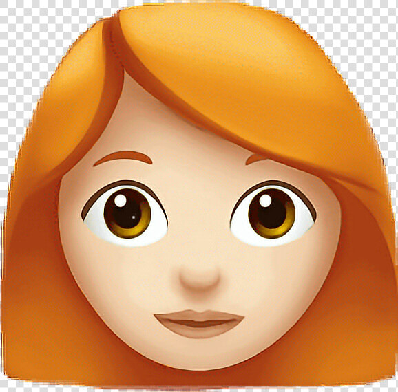  emojis  emoji  pelirroja  peliroja  redhead  emojisticker   Woman Red Hair Emoji  HD Png DownloadTransparent PNG