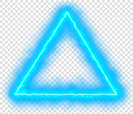  lightning  neon  blue  fire  triangle  madewithpicsart   Triangle  HD Png DownloadTransparent PNG