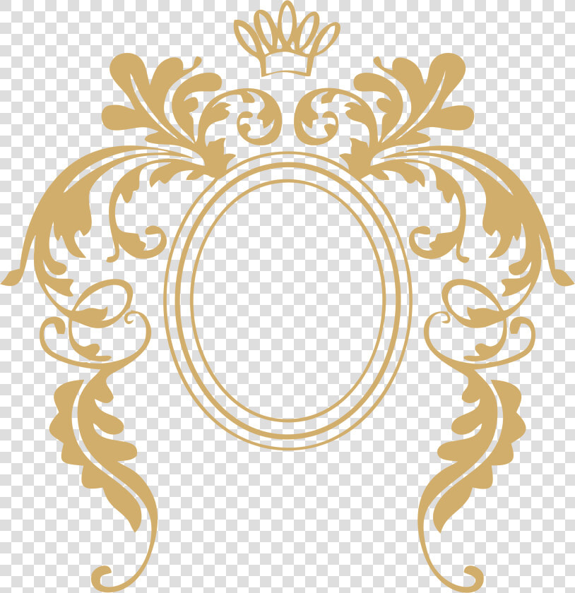 Frame Baroque Ii   Beauty And The Beast Mirror Frame  HD Png DownloadTransparent PNG